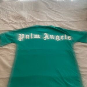 Palm Angels Turquoise T Shirt Top